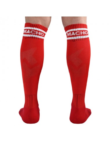 MACHO MALE LONG SOCKS ONE SIZE - RED