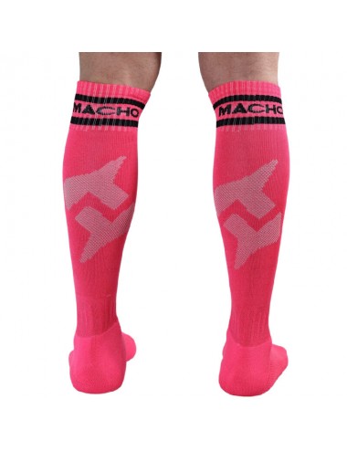 MACHO MALE LONG SOCKS ONE SIZE - PINK