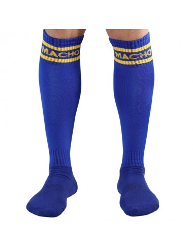 MACHO MALE LONG SOCKS ONE SIZE - BLUE