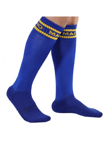 MACHO MALE LONG SOCKS ONE SIZE - BLUE