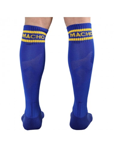 MACHO MALE LONG SOCKS ONE SIZE - BLUE