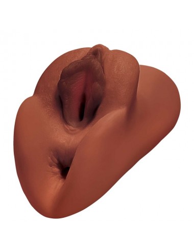 PDX PLUS+ PERFECT PUSSY DOUBLE STROKER - BROWN