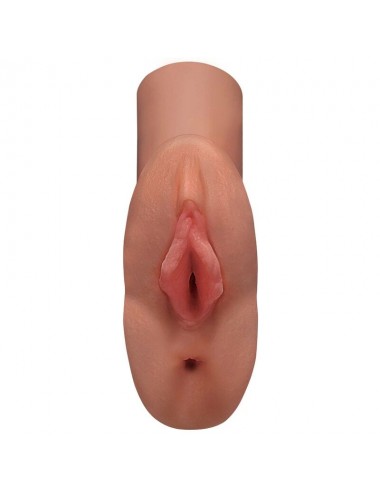 PDX PLUS+ PERFECT PUSSY DOUBLE STROKER - CARAMEL SKIN TONE