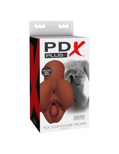 PDX PLUS+ PICK YOUR PLEASURE STROKER - BROWN