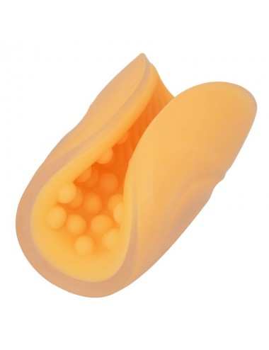 CALEX BEADED GRIP MASTURBATOR - ORANGE