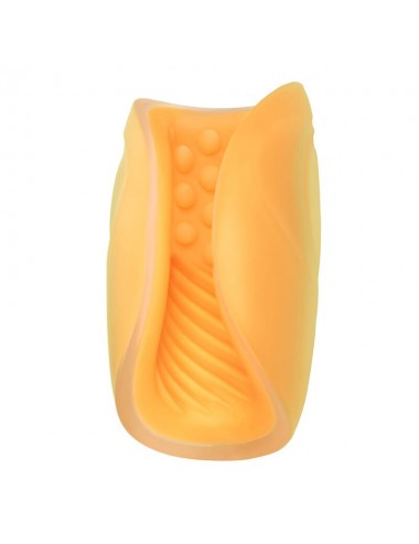 CALEX BEADED GRIP MASTURBATOR - ORANGE