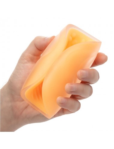 CALEX BEADED GRIP MASTURBATOR - ORANGE