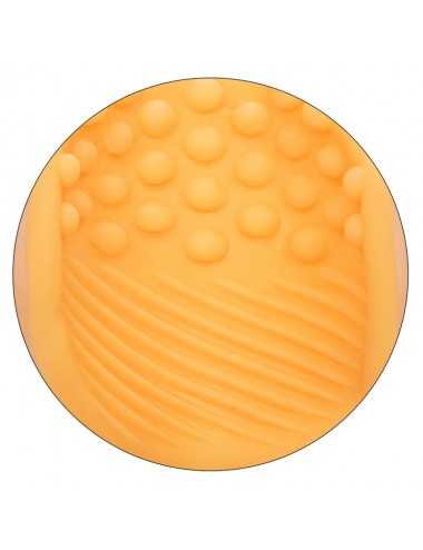 CALEX BEADED GRIP MASTURBATOR - ORANGE
