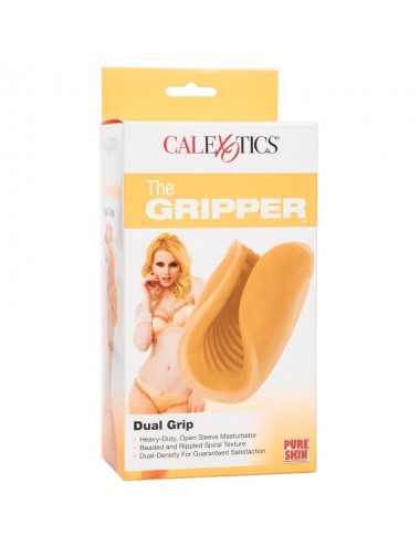 CALEX BEADED GRIP MASTURBATOR - ORANGE