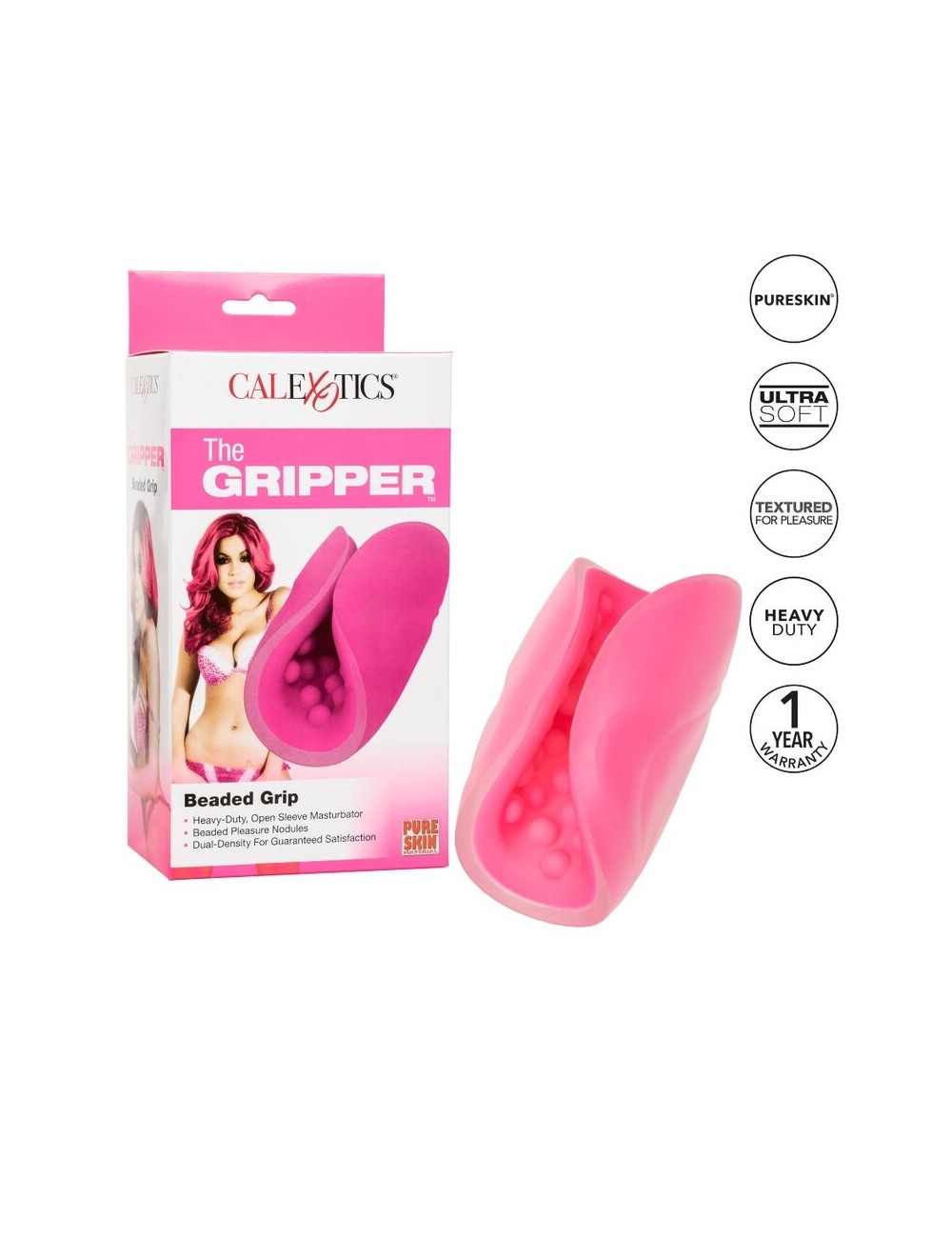 CALEX BEADED GRIP MASTURBATOR CALEX BEADED GRIP MASTURBATOR