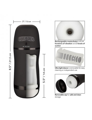 CALEX OPTIMUM POWER STROKER VIBRATING AND SUCTION FUNCTIONS
