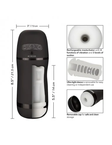 CALEX OPTIMUM POWER STROKER VIBRATING AND SUCTION FUNCTIONS