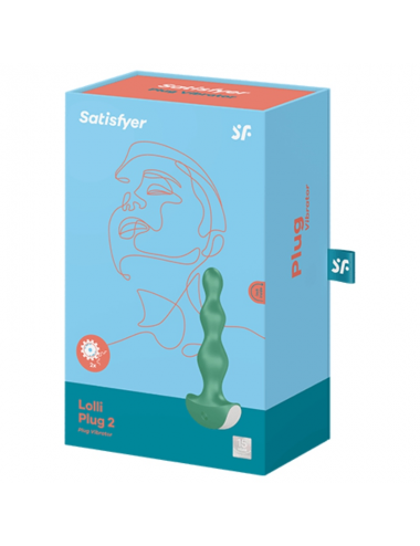 SATISFYER LOLLI PLUG 2 PLUG VIBRATOR - GREEN