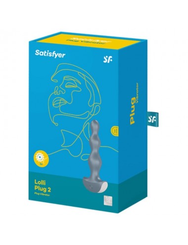 SATISFYER LOLLI PLUG 2 PLUG VIBRATOR - GREY
