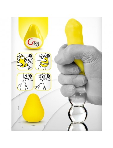 GVIBE TEXTURED AND REUSABLE EGG - YELLOW
