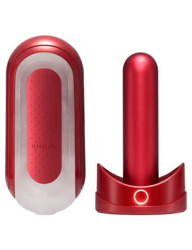 TENGA FLIP 0 (ZERO) RED AND FLIP WARMET SET