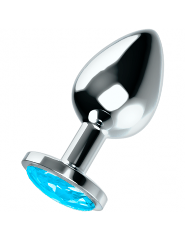 OHMAMA ANAL PLUG METAL - BLUE L