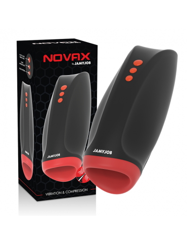 JAMYJOB NOVAX MASTURBATOR WITH VIBRATION AND COMPRESSION