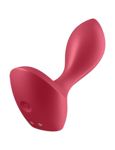 SATISFYER BACKDOOR LOVER VIBRATING PLUG - RED