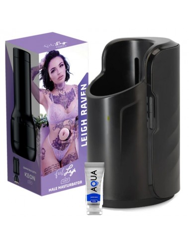 KIIROO PACK KEON + FEEL LEIGH RAVEN + LUBRICANTE AQUA QUALITY 50 ML