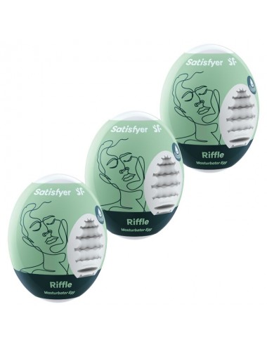SATISFYER 3 MASTURBATOR EGGS - RIFFLE