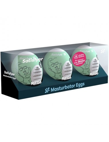 SATISFYER 3 MASTURBATOR EGGS - RIFFLE