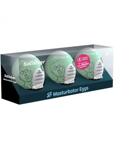 SATISFYER 3 MASTURBATOR EGGS - RIFFLE