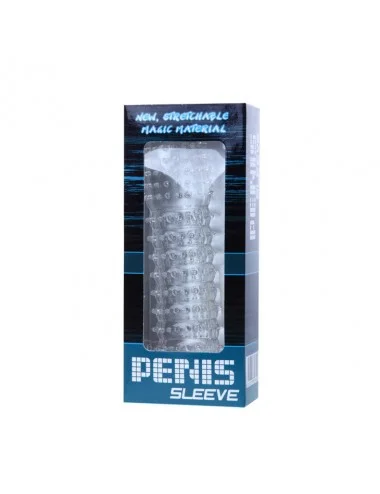 PENIS SLEEVE WITH STIMULATING POINTS PURPLE 14 CM