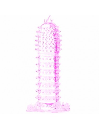 PENIS SLEEVE WITH STIMULATING POINTS PINK 14 CM
