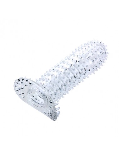 PENIS SLEEVE WITH STIMULATING POINTS CLEAR 14 CM