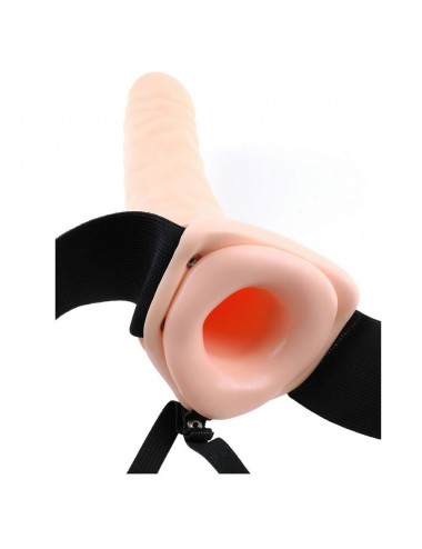 FETISH FANTASY 19 CM HOLLOW STRAP-ON NATURAL