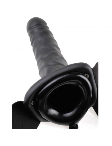 FETISH FANTASY 19 CM HOLLOW STRAP-ON BLACK