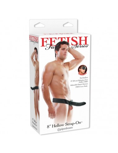 FETISH FANTASY 19 CM HOLLOW STRAP-ON BLACK