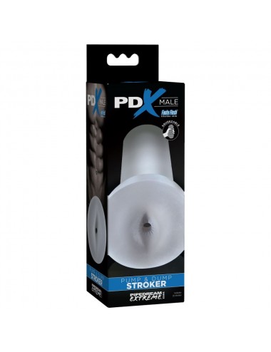 PDX MALE PUMP AND DUMP STROKER - CLEAR