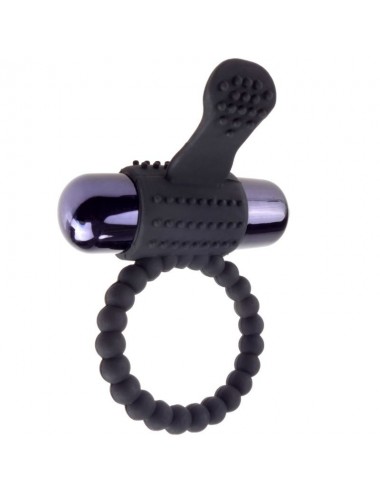 FANTASY C-RING VIBRATING SILICONE SUPER RING BLACK