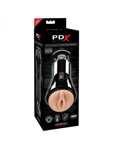 PDX ELITE - COCK COMPRESSOR VIBRATING STROKER