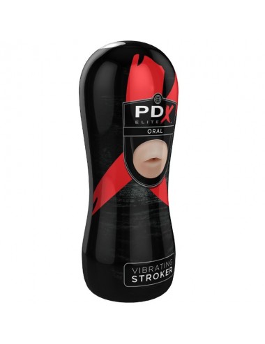 PDX ELITE VIBRATING ORAL STROKER