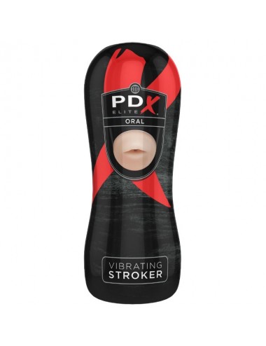 PDX ELITE VIBRATING ORAL STROKER