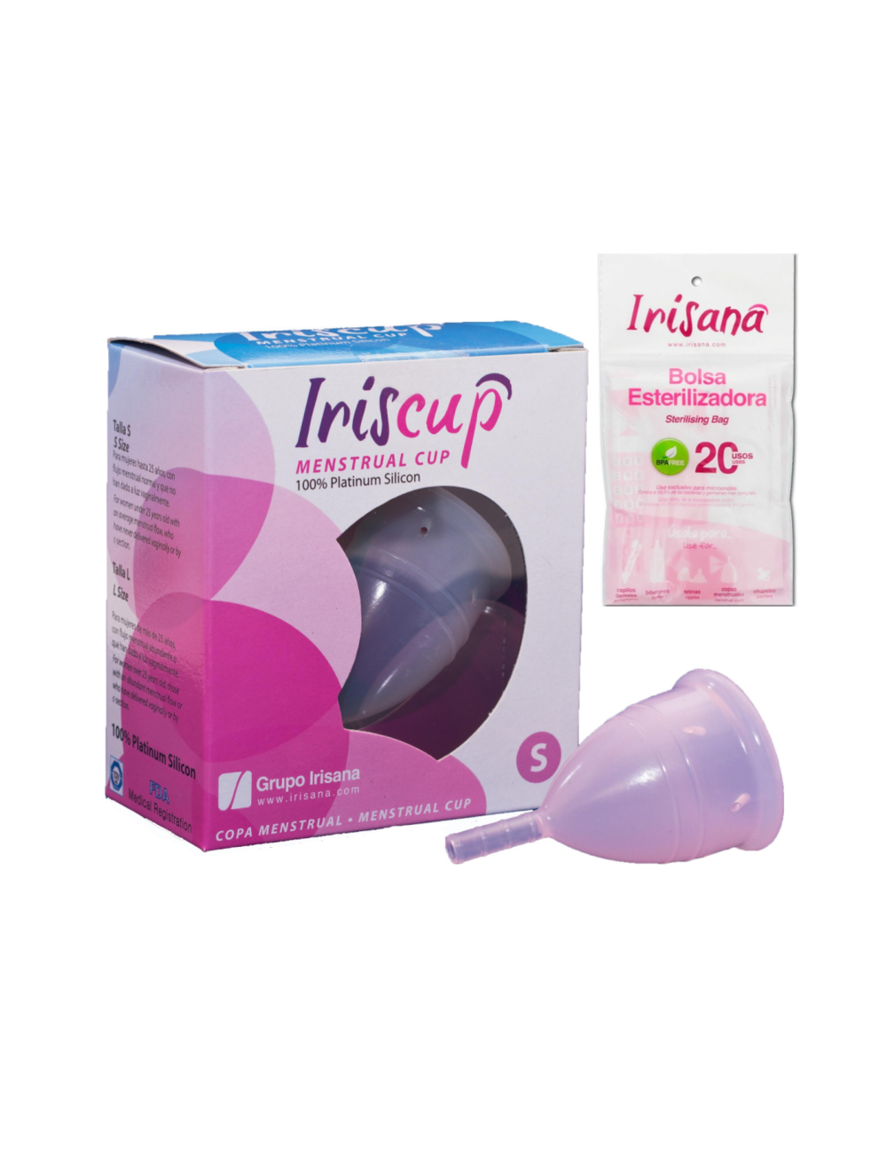 IRISCUP MENSTRUAL CUP SMALL PINK IRISCUP MENSTRUAL CUP SMALL PINK