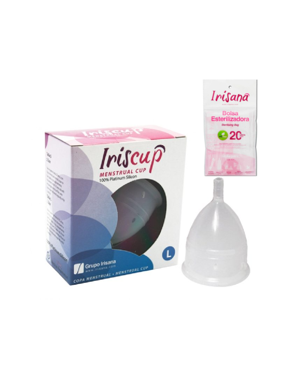 IRISCUP MENSTRUAL CUP LARGE PINK