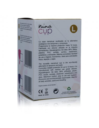 NINA CUP MENSTRUAL CUP SIZE PINK L