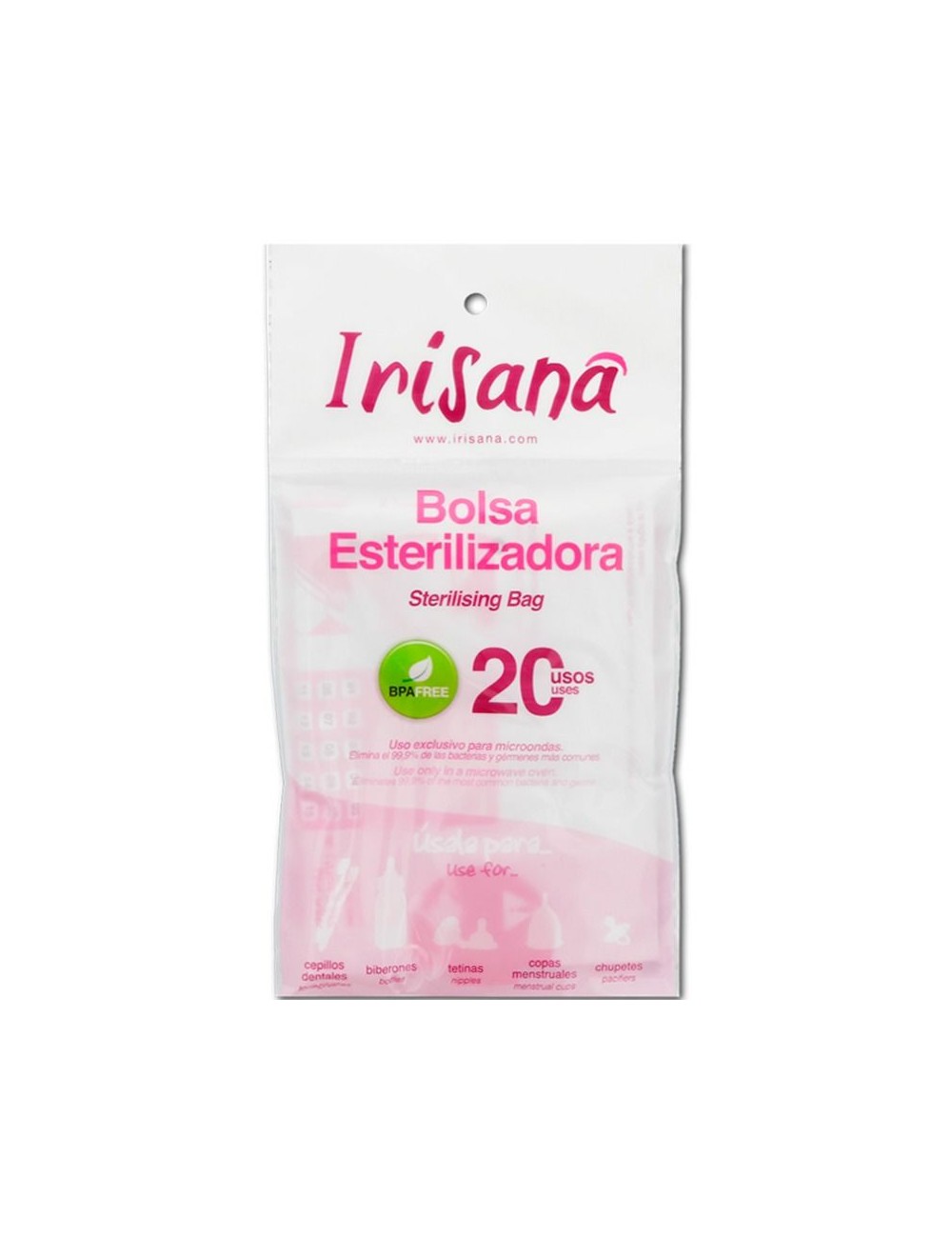 IRISANA STERILIZING BAG 20 USES 1 UNIT IRISANA STERILIZING BAG 20 USES 1 UNIT