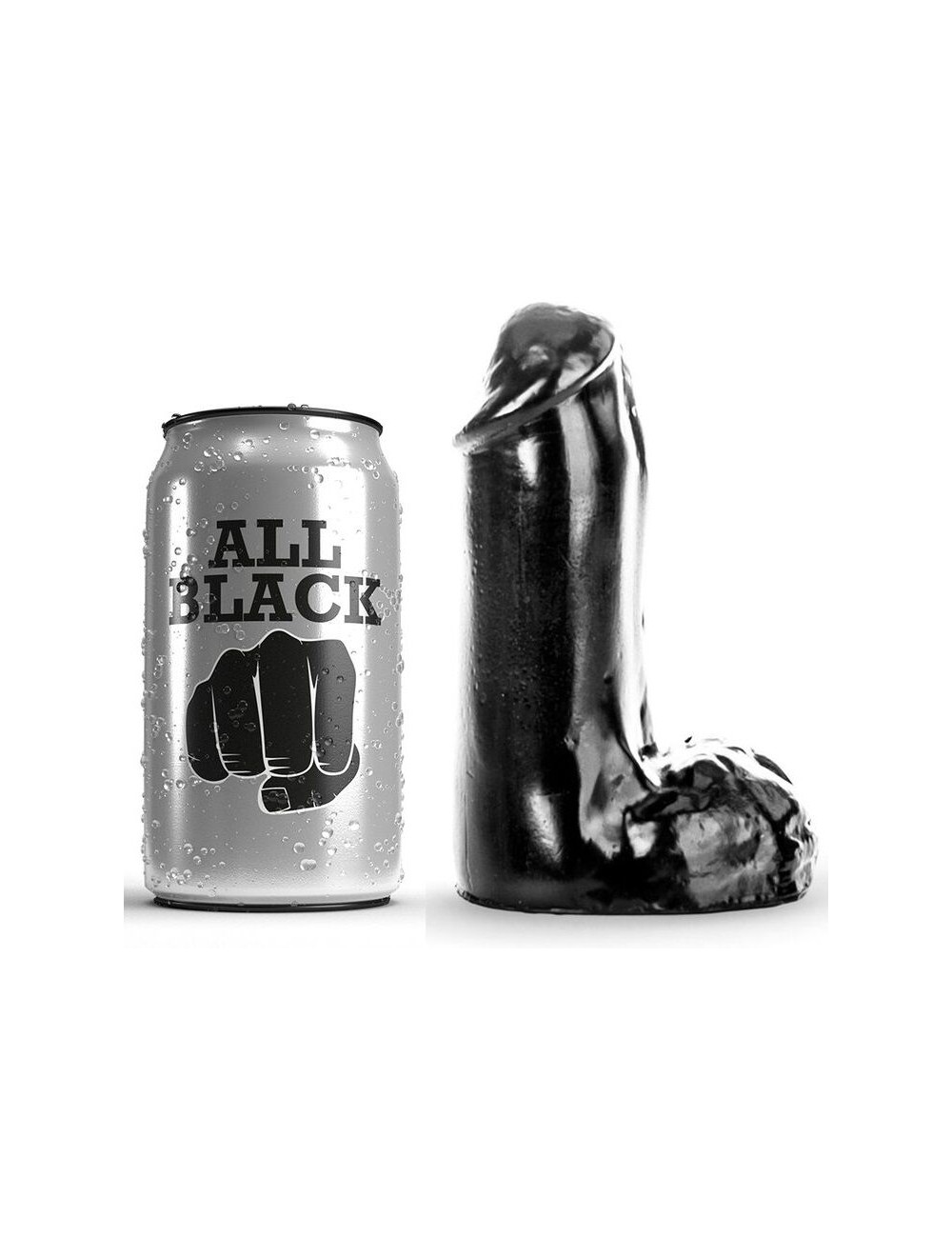 ALL BLACK DILDO 13CM ALL BLACK DILDO 13CM