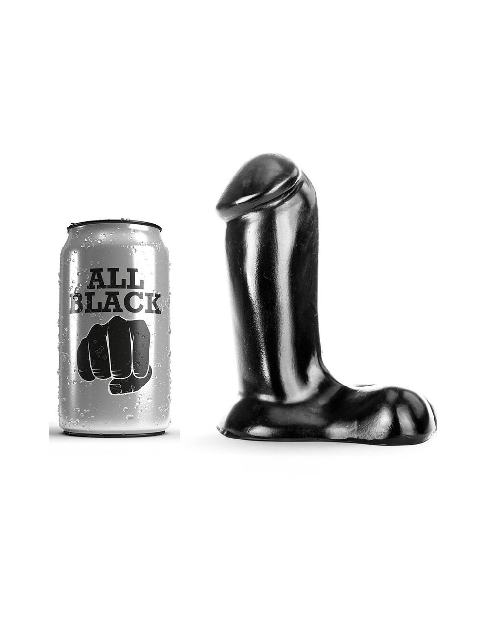 ALL BLACK DILDO REALISTIC 14 CM ALL BLACK DILDO REALISTIC 14 CM