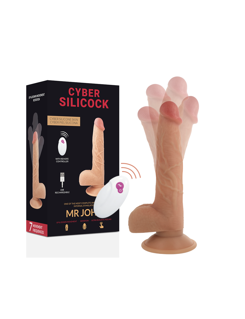 CYBER SILICOCK REMOTE CONTROL REALISTIC MR JOHN CYBER SILICOCK REMOTE CONTROL REALISTIC MR JOHN