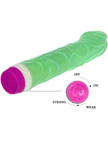 WAVES OF PLEASURE VIBRATOR GREEN 23 CM