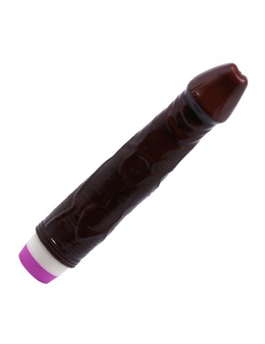 WAVES OF PLEASURE REALISTIC VIBRATOR BROWN 23 CM