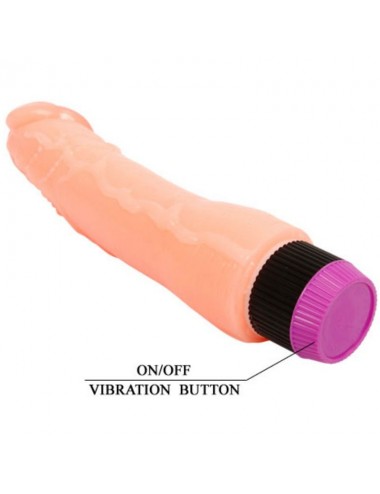 REALISTIC AND FLEXIBLE VIBRATOR FLESH 24 CM