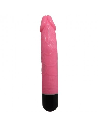 COLORFUL SEX REALISTIC VIBRATOR PINK  23 CM