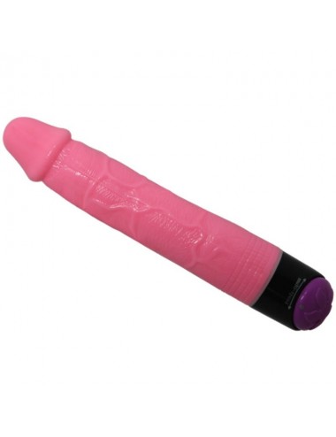 COLORFUL SEX REALISTIC VIBRATOR PINK  23 CM